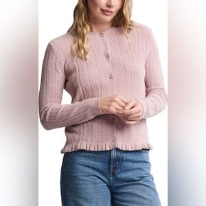 Barefoot Dreams CozyChic Lite® Cable Knit Cardigan Large